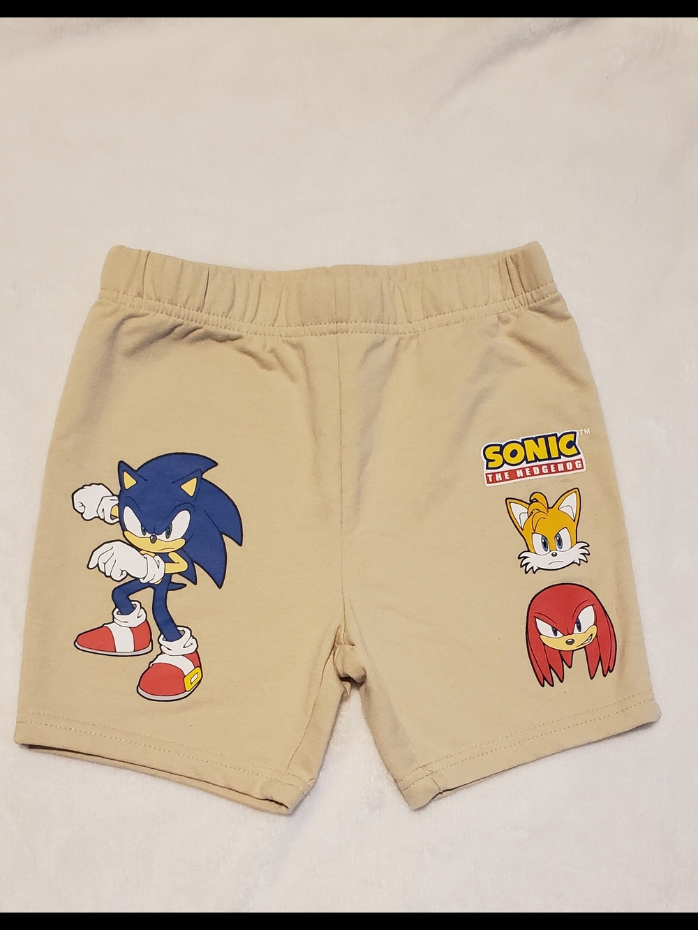 Kids Beige Character Shorts